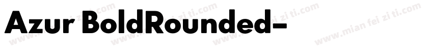 Azur BoldRounded字体转换